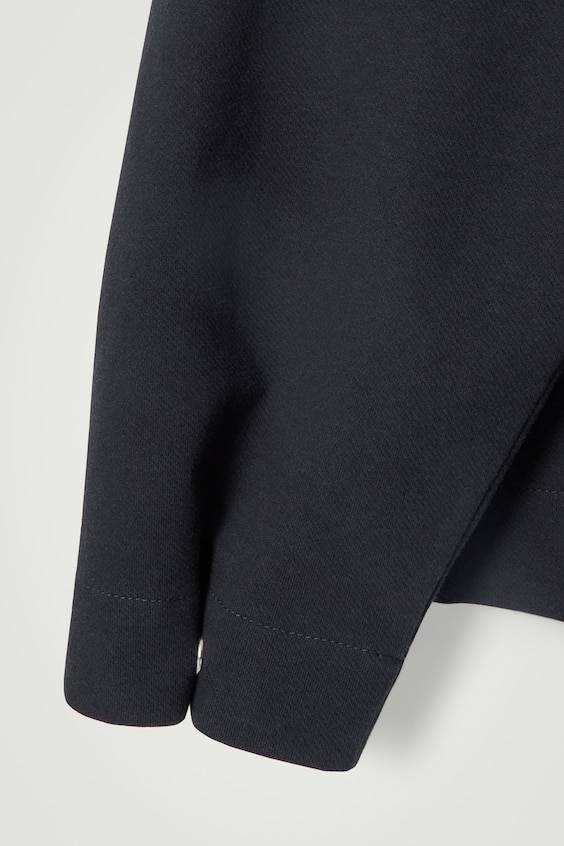 HM SWEATSHIRT AUS TWILL MIT KURZEM REISSVERSCHLUSS Versandkostenfrei