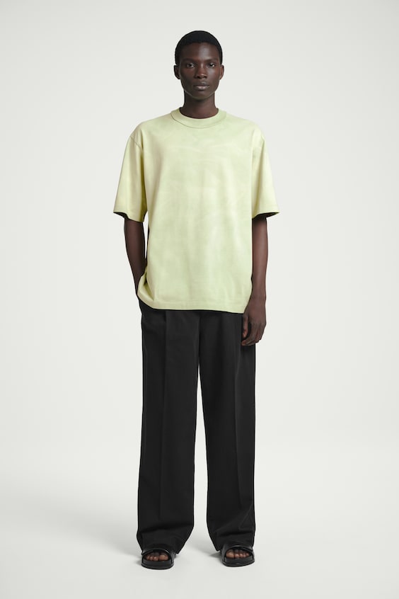 HM OVERSIZED-T-SHIRT MIT ACID-WASCHUNG Saisonschlussverkauf