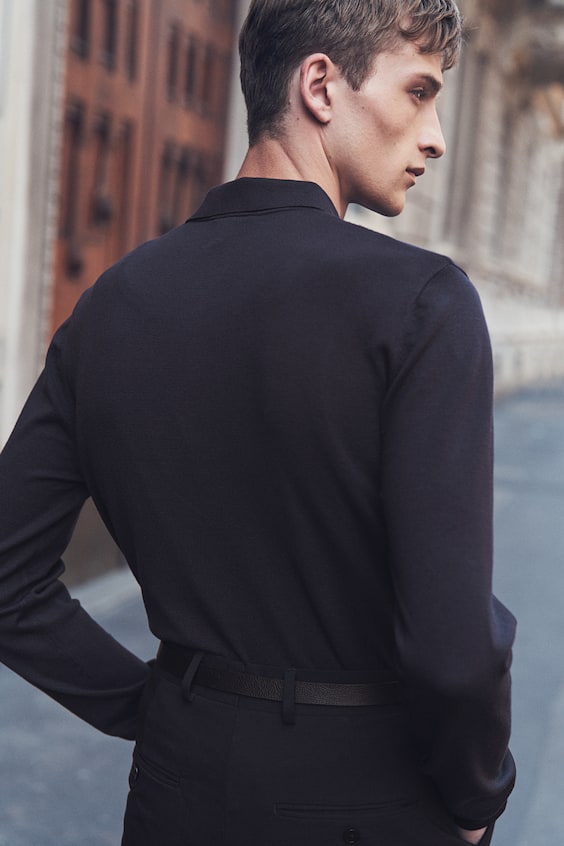 HM Feinstrick-Poloshirt in Slim Fit Online Outlet