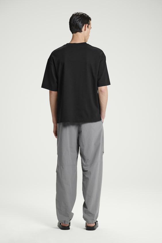 HM BAUMWOLLHOSE MIT WEITEM BEIN UND ELASTISCHEM BUND Bestseller