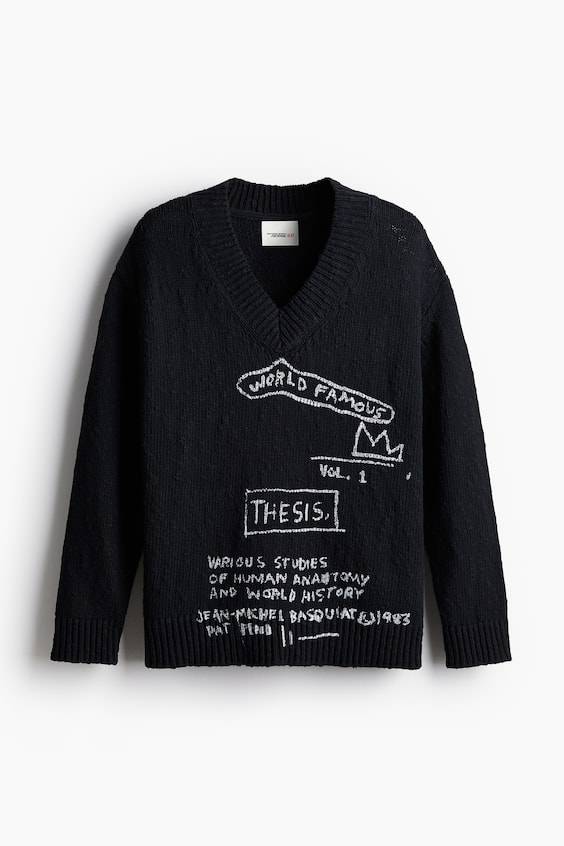 HM V-Pullover aus Baumwolle in Loose Fit Tiefpreis