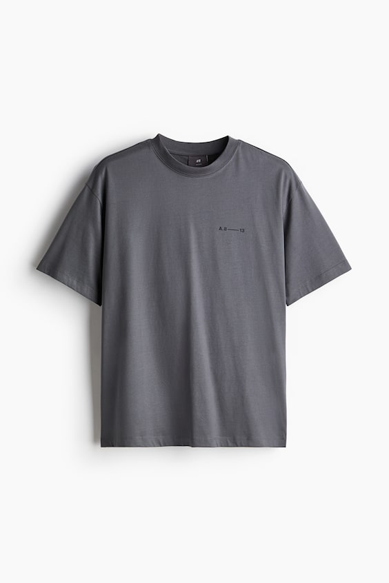 HM Bedrucktes T-Shirt in Loose Fit Begrenzte Freigabe