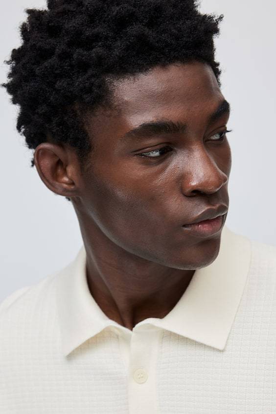 HM Poloshirt mit Struktur in Regular Fit Neueste Stile