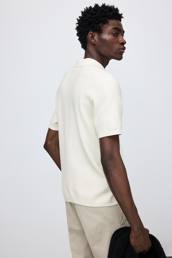 HM Poloshirt mit Struktur in Regular Fit Neueste Stile