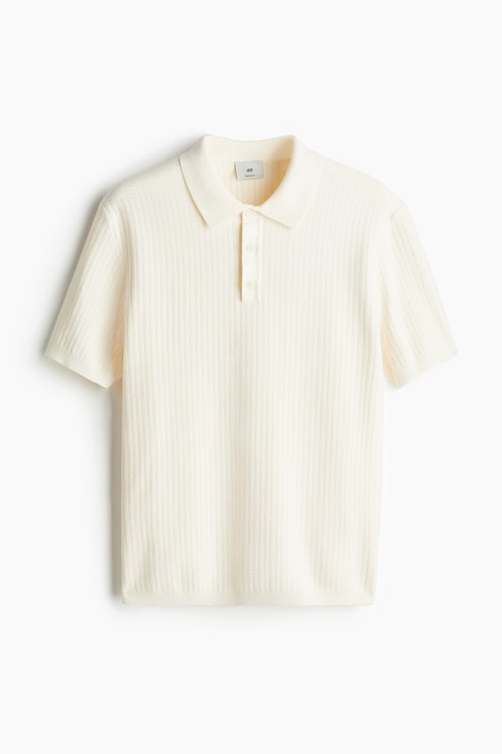 HM Poloshirt mit Struktur in Regular Fit Neueste Stile