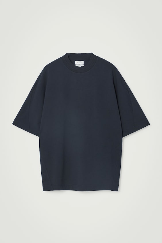 HM GEWICHTIGES OVERSIZED-T-SHIRT MIT KRAGEN Bis zu 50% Rabatt