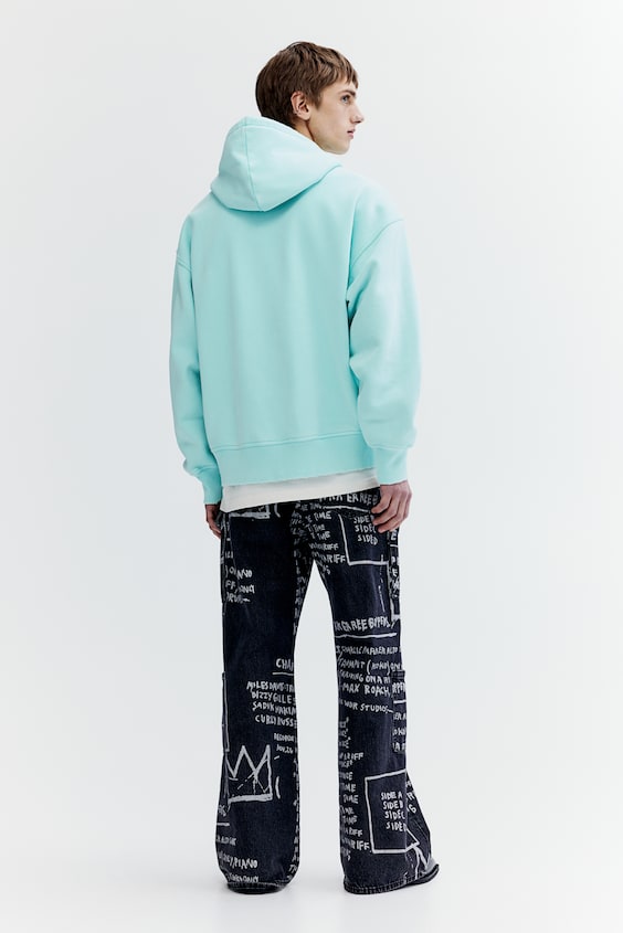 HM Hoodiejacke aus Baumwolle in Oversized Fit Nur für heute