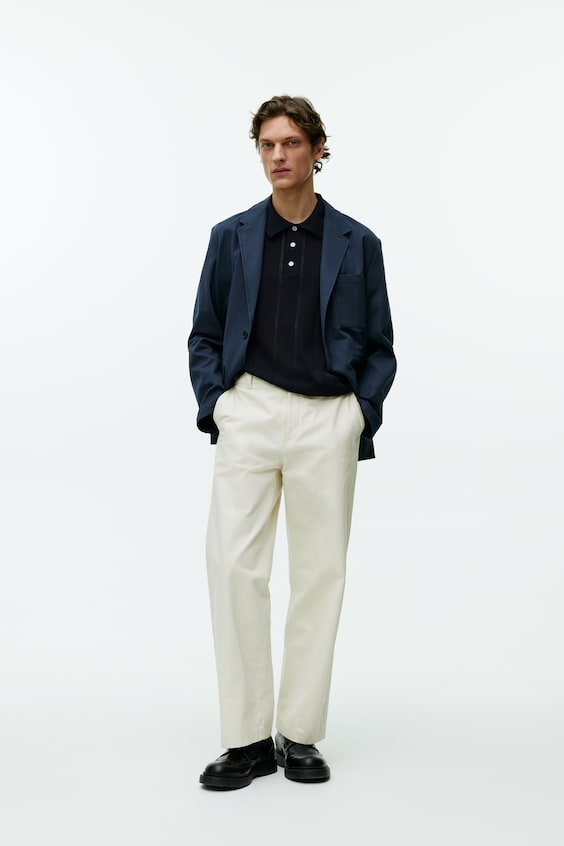 HM Poloshirt im Pointelle-Strick Discount Store für neue Produkte