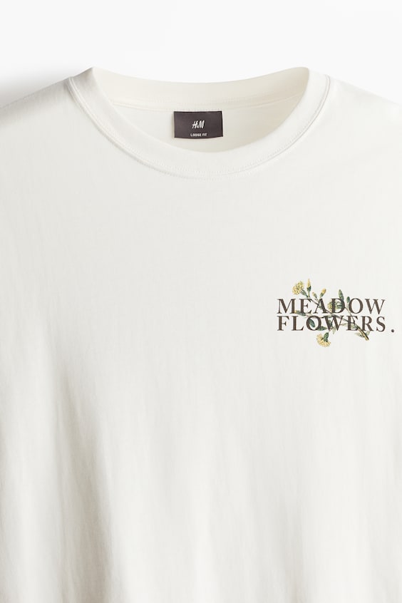 HM Bedrucktes T-Shirt in Loose Fit Begrenzt auf 3 Tage