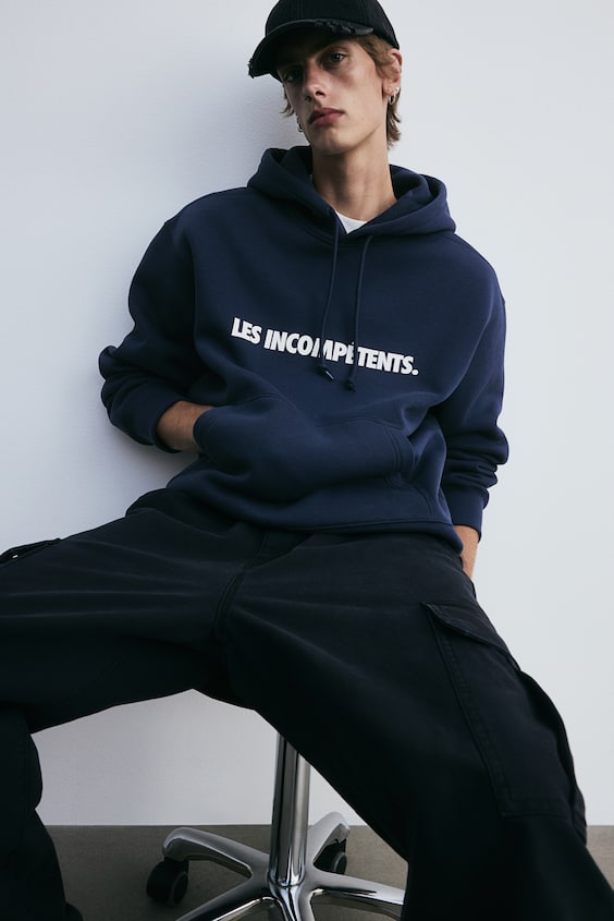 HM Bedruckter Hoodie in Oversized Fit Meist gekauft