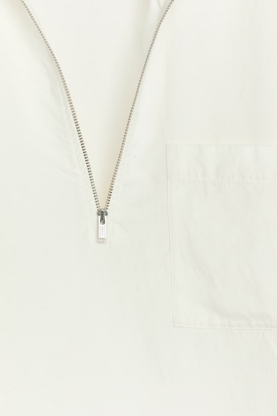 HM Shirt mit kurzem Reißverschluss Günstig kaufen