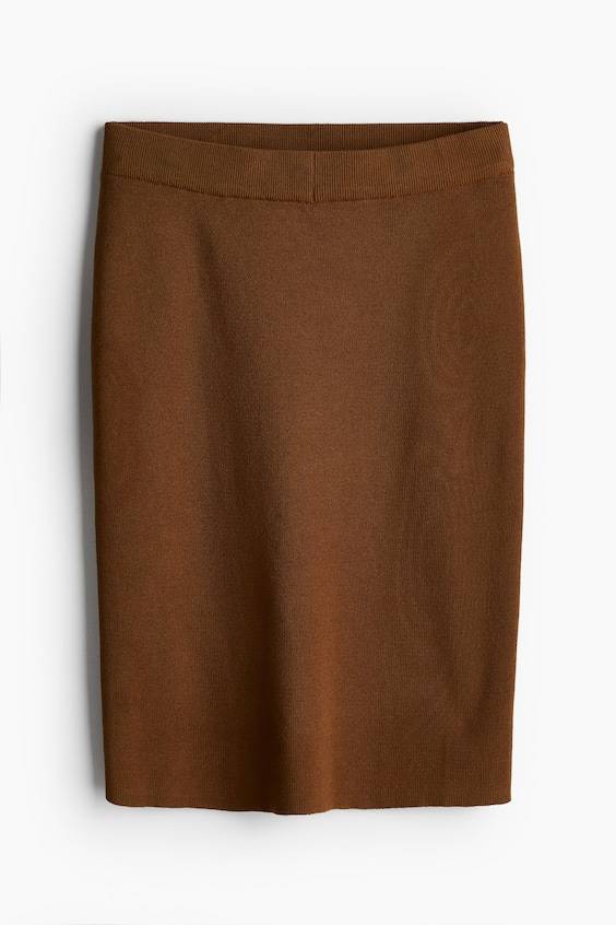 HM Rib-knit skirt Großer Ausverkauf