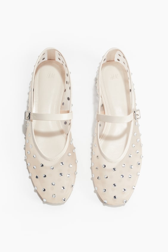 HM Ballerinas mit Strasssteinen Flash Sale