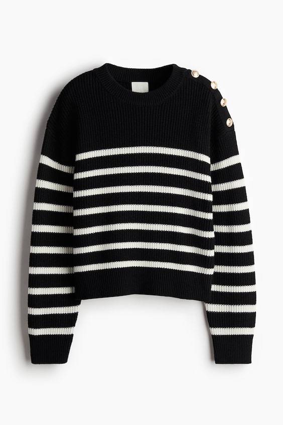 HM Pullover mit Zierknöpfen Preisnachlass