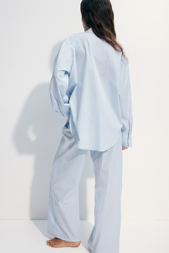 HM Pyjama aus Baumwollpopeline Weihnachtsangebot