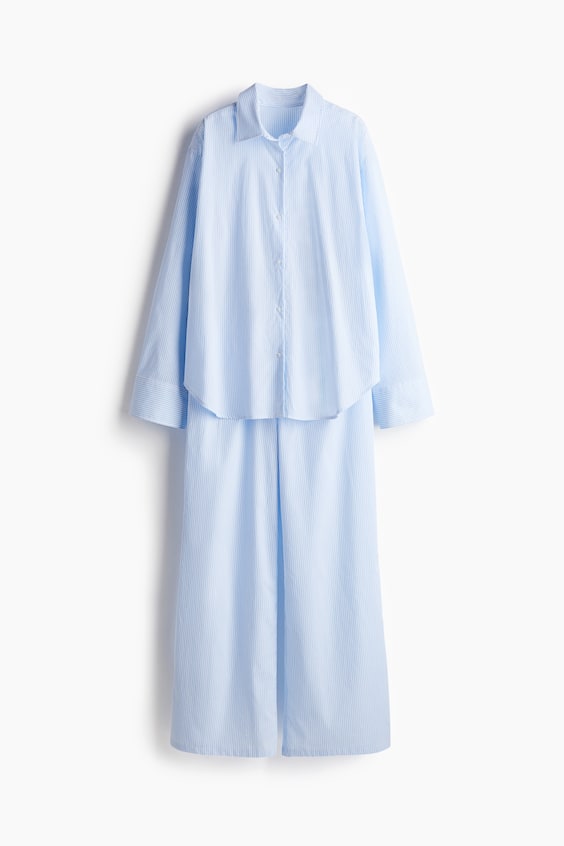 HM Pyjama aus Baumwollpopeline Weihnachtsangebot