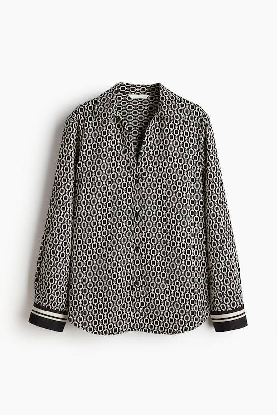 HM Bluse mit Langarm Heißer Verkauf