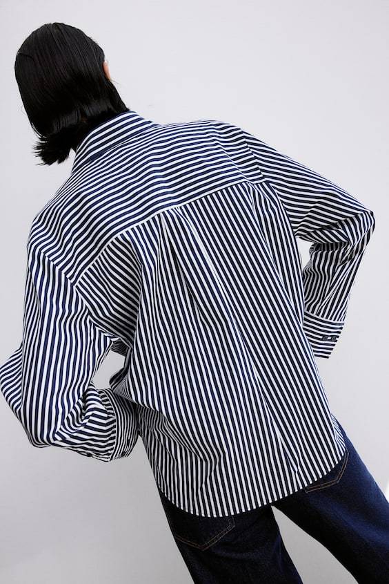 HM Hemdbluse aus Popeline Saisonale Angebote