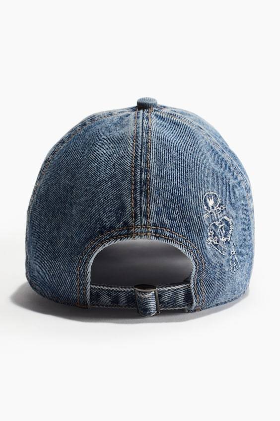 HM Cap aus Denim mit Motivstickerei Kostenlose Rückgabe