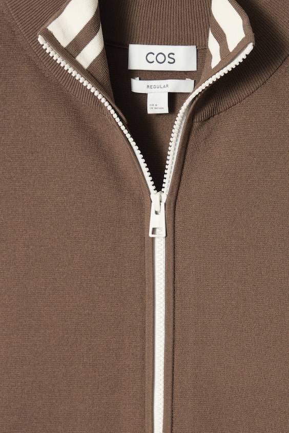 HM STRICK-TRAININGSJACKE MIT KONTRASTSTREIFEN Begrenzt auf 3 Tage