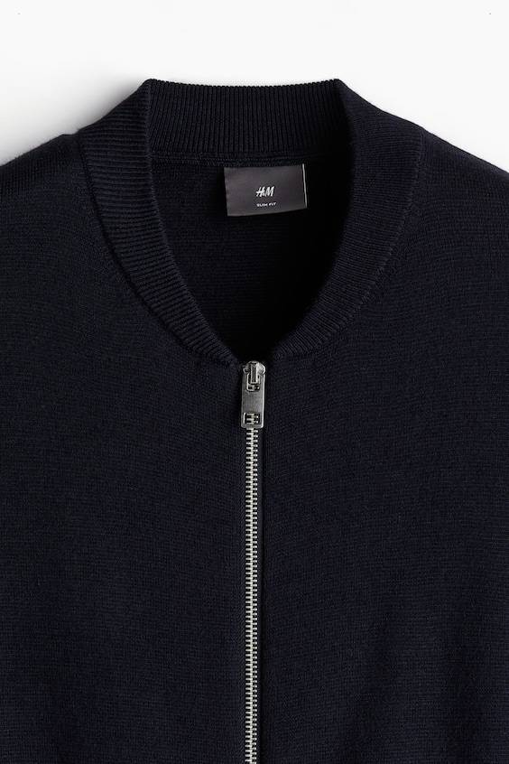 HM Feinstrick-Cardigan im Pilotenlook in Slim Fit Speichern exportieren