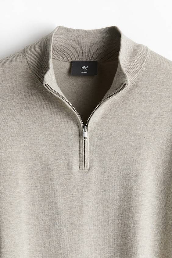 HM Feinstrick-Troyer in Slim Fit Black Friday Preise