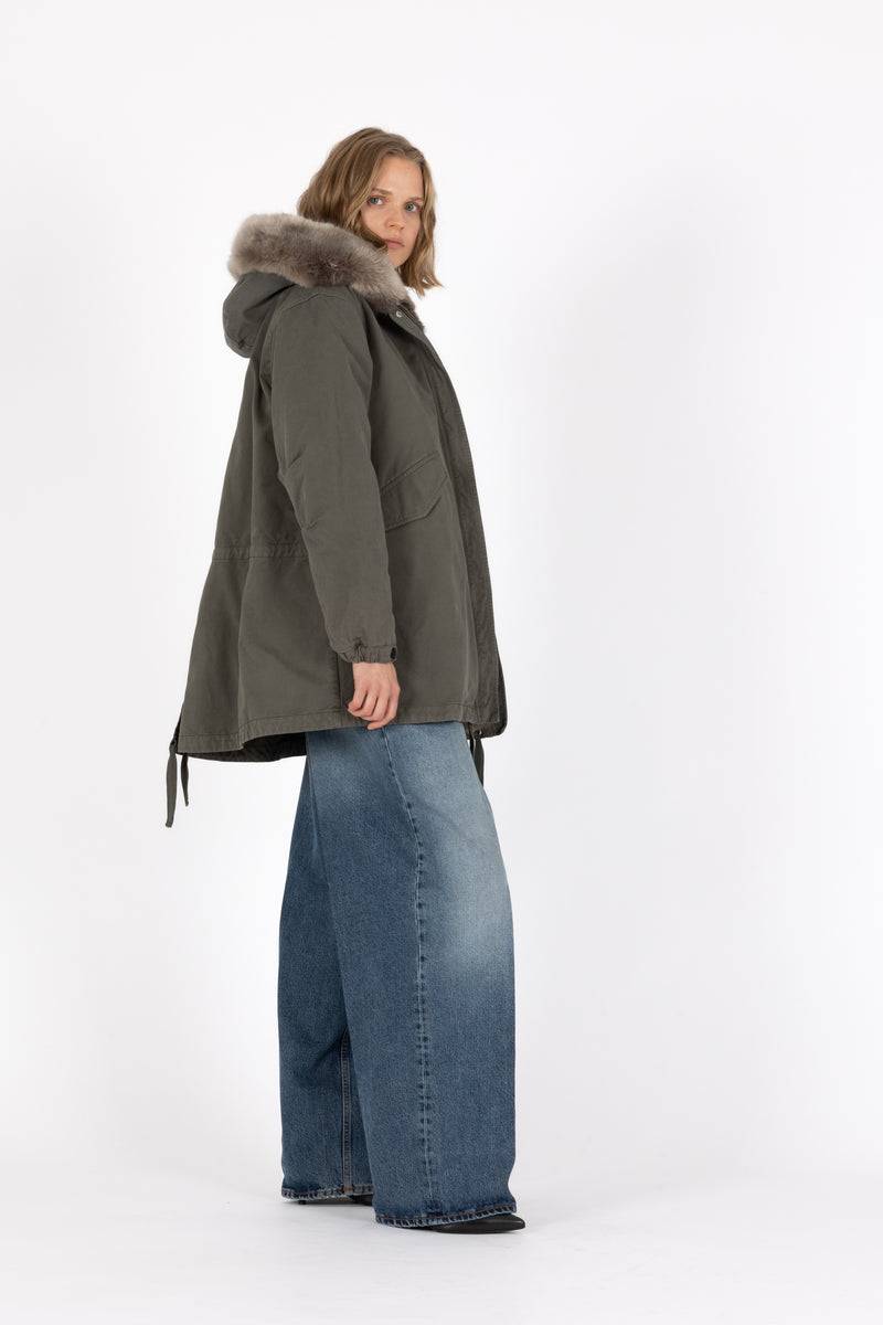 Lempelius Kurze Baumwollparka BYA SKU: 6000234F68S Zeitlich begrenztes Angebot