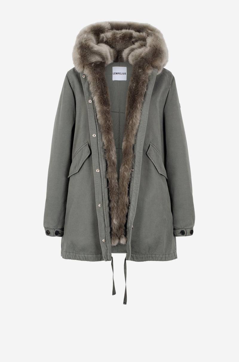 Lempelius Kurze Baumwollparka BYA SKU: 6000234F68S Zeitlich begrenztes Angebot