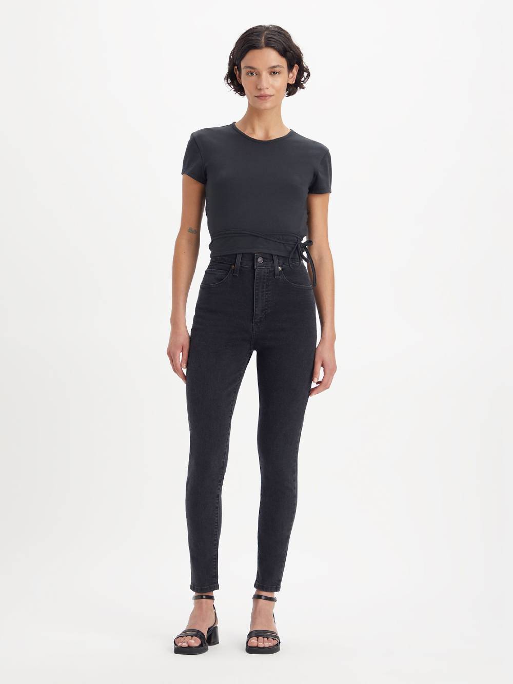 LEVI'S ® Skinny Jeans in Black Denim Begrenzt auf 3 Tage