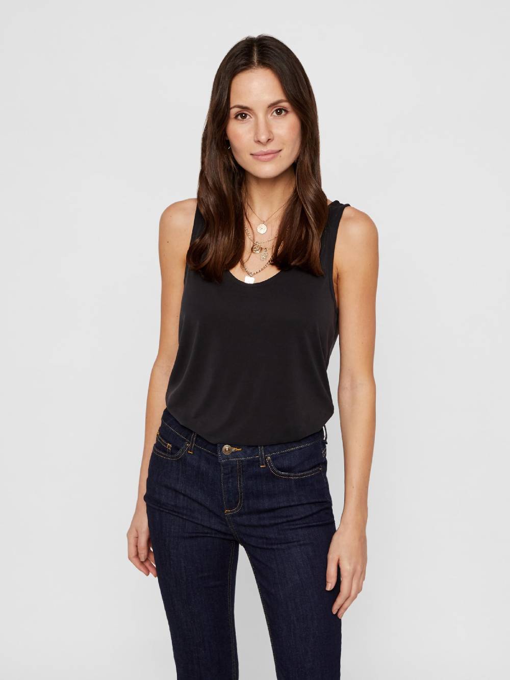 PIECES Top 'Kamala' in Black 50% Rabatt für begrenzte Zeit