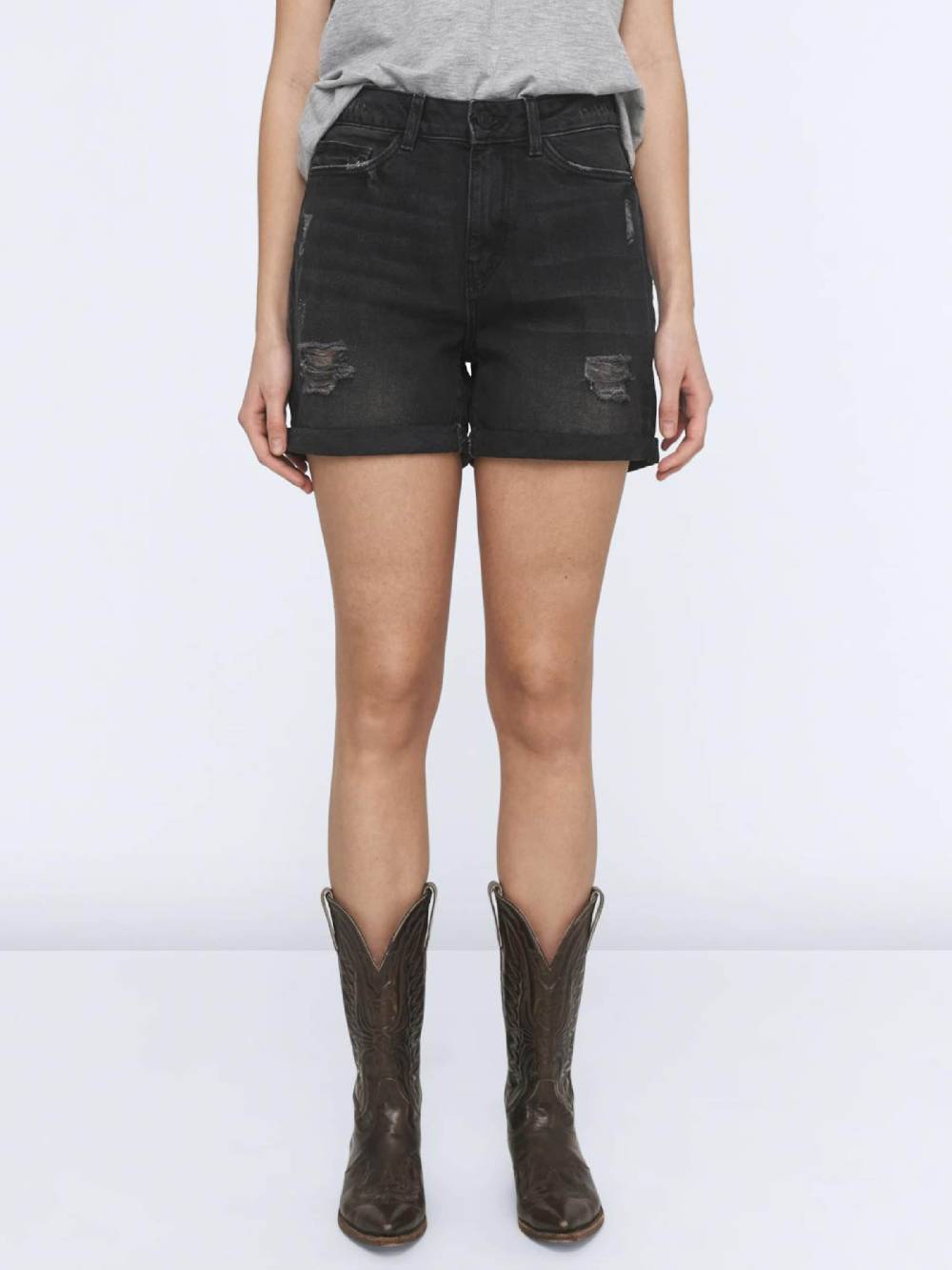 Noisy may Regular Jeans 'Smiley' in Black Denim Kostenloser Versand