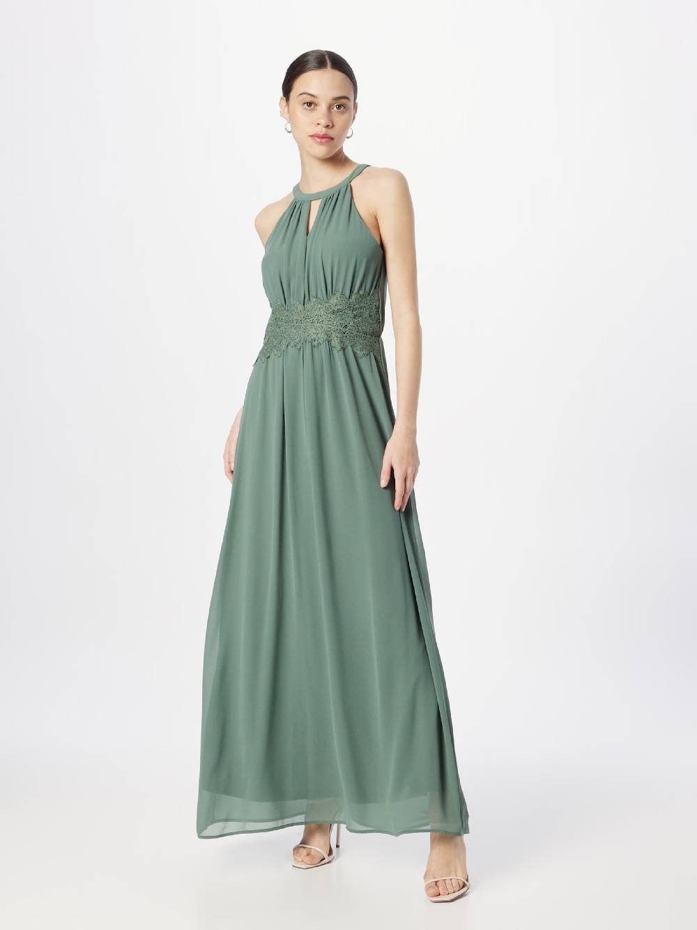 VILA Evening Dress in Jade Begrenztes Angebot
