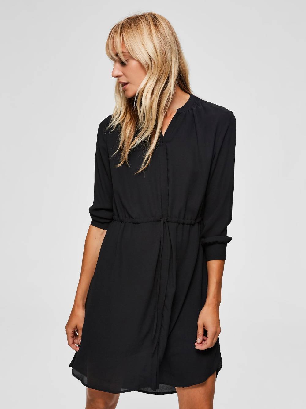 SELECTED FEMME Shirt Dress 'Damina' in Black Vatertagsangebot