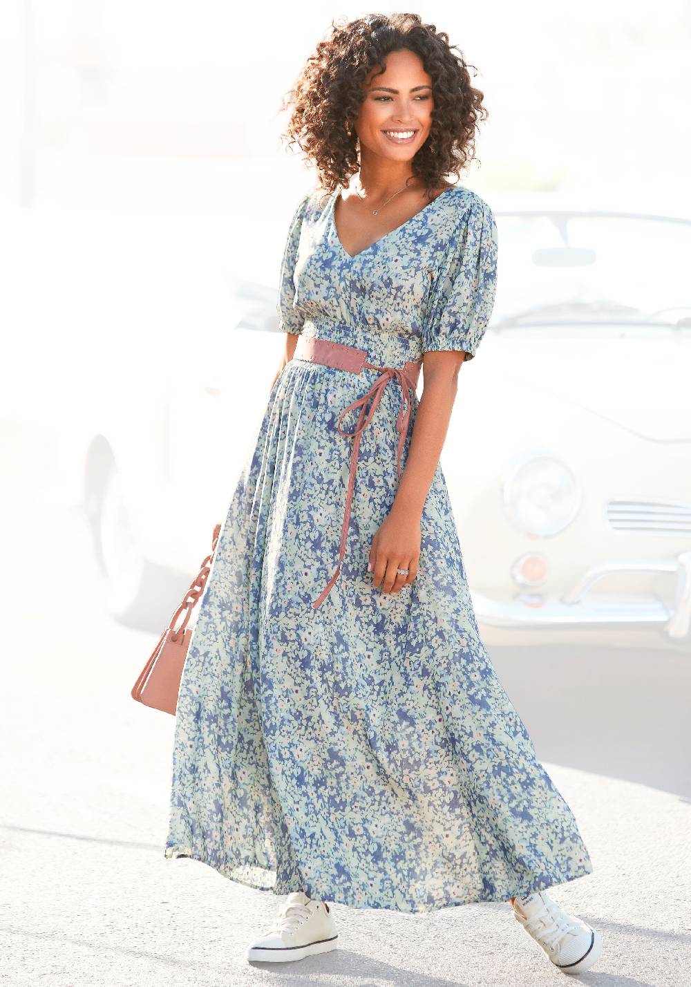BUFFALO Dress in Dusty Blue Blitzangebot