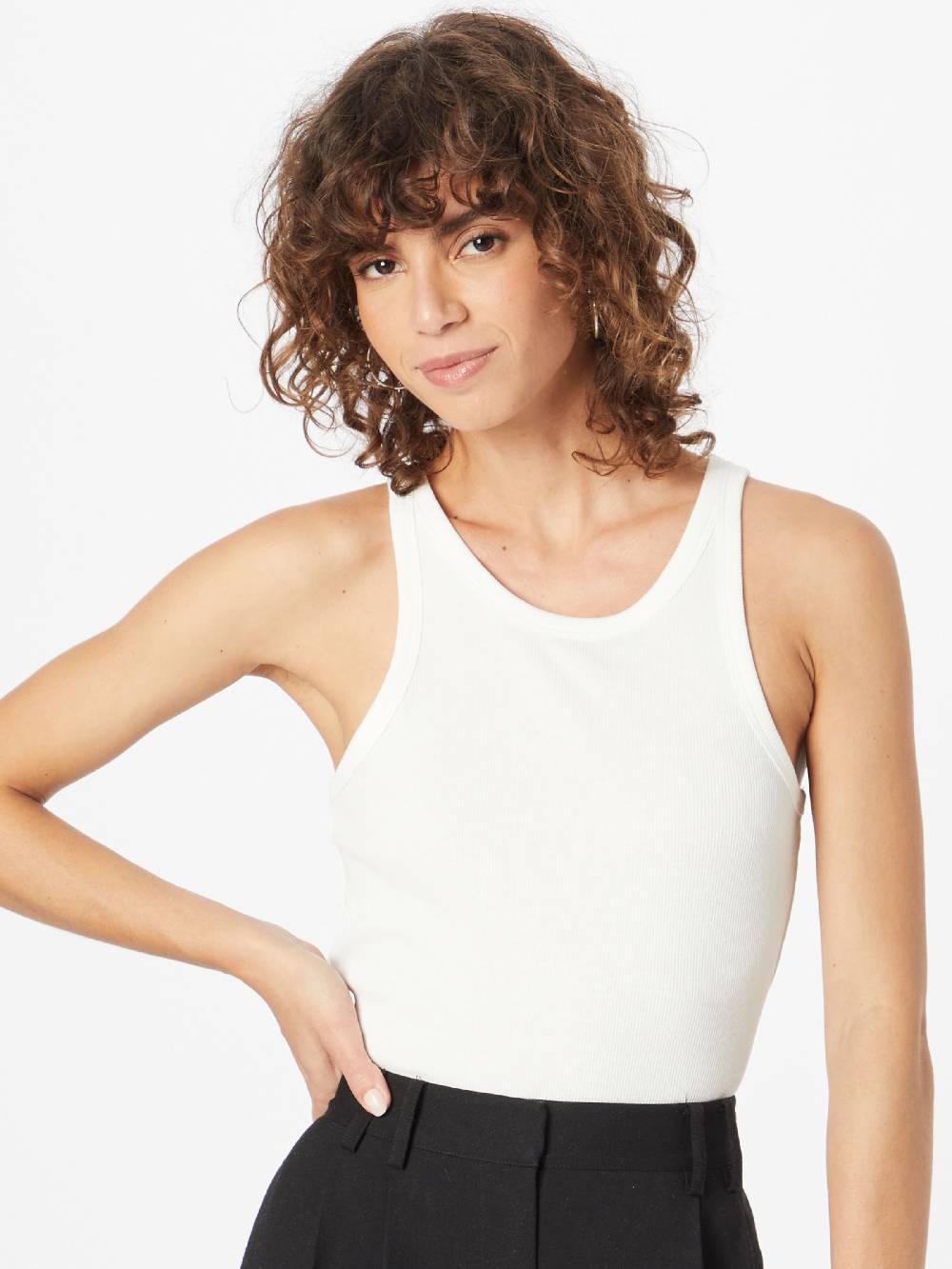 ONLY Top 'Lindsay' in Pastel Green, White Letzte 3 Tage
