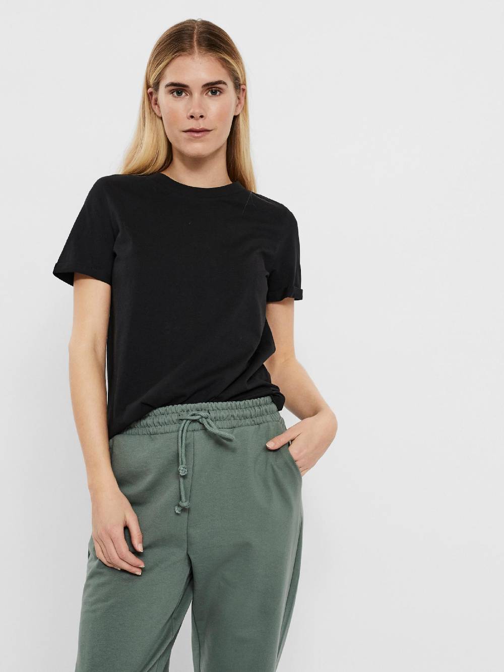 VERO MODA Shirt 'VMPAULA' in Black Letzte 2 Tage