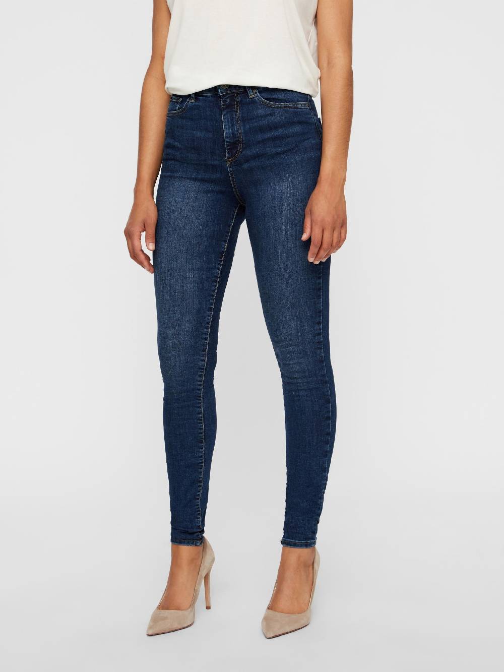 VERO MODA Skinny Jeans 'VMSophia' in Dark Blue Bis zu 55% Rabatt