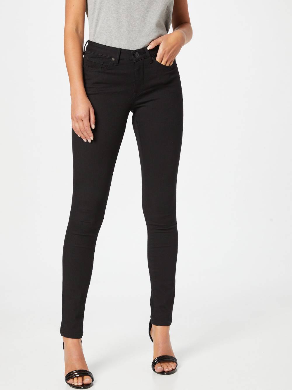 OPUS Skinny Jeans 'Elma' in Black Denim Super Rabatt