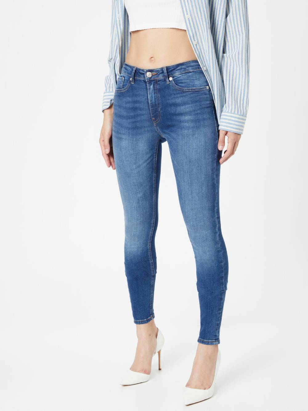 ONLY Skinny Jeans 'Paola' in Dark Blue 2025