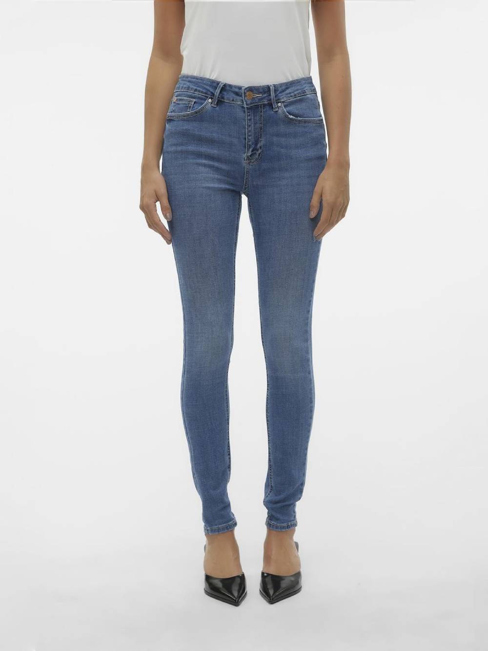 VERO MODA Skinny Jeans 'VMFLASH' in Blue Denim Online