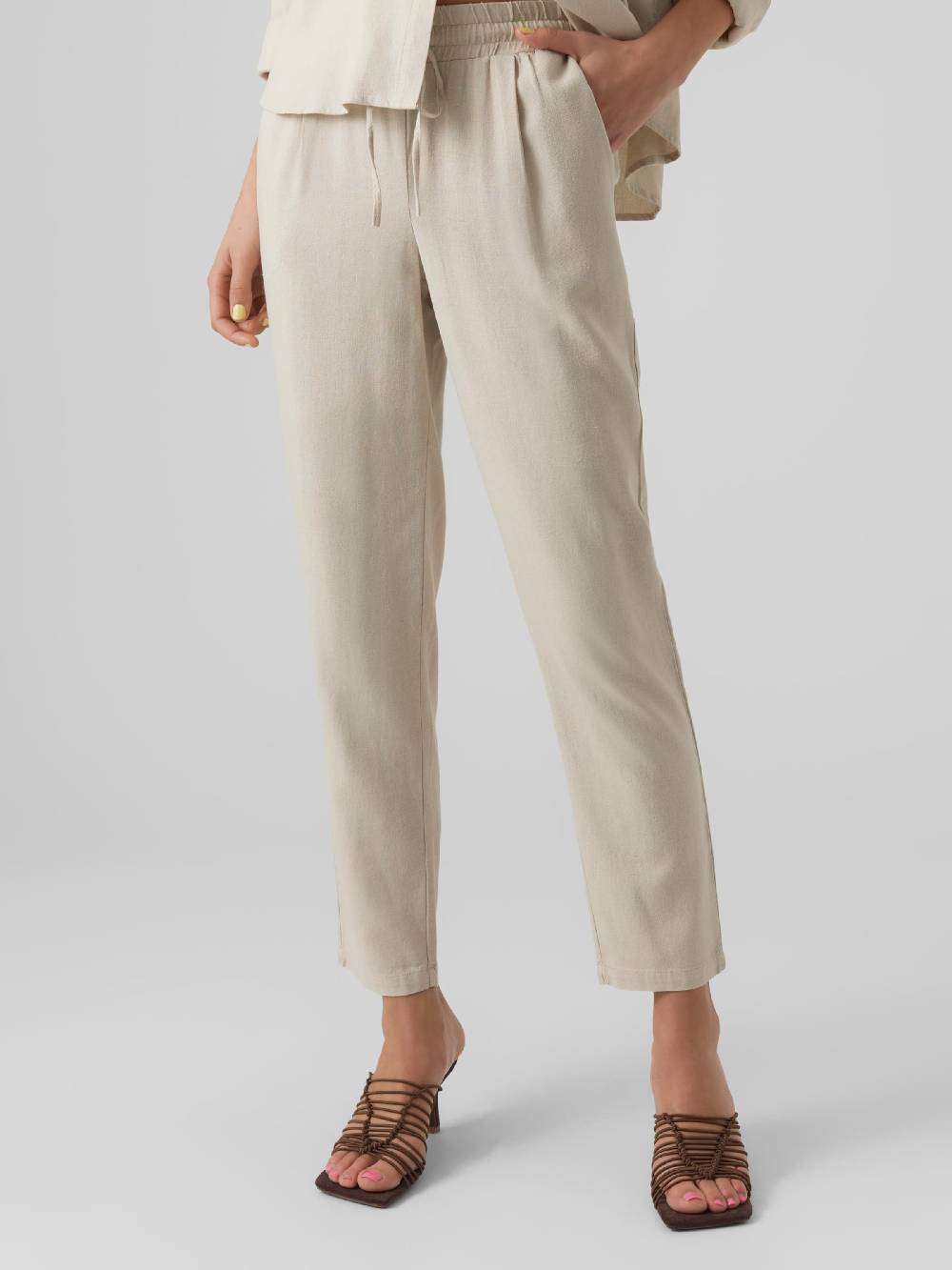 VERO MODA Regular Pants 'Jesmilo' in Kitt Günstig kaufen