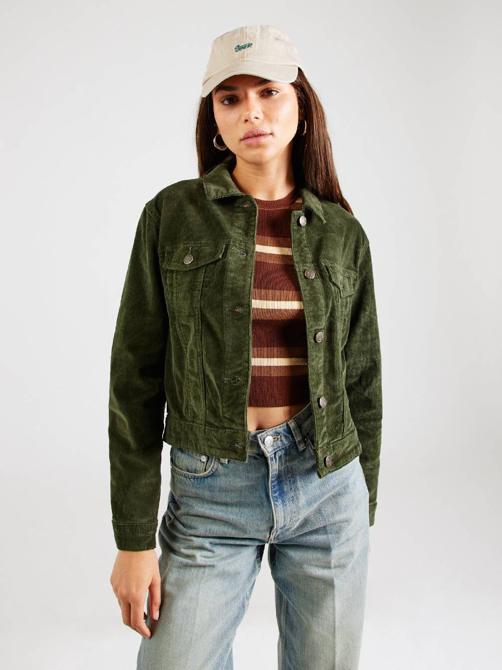 Noisy may Between-Season Jacket 'NMDEBRA' in Dark Green Riesige Ersparnisse
