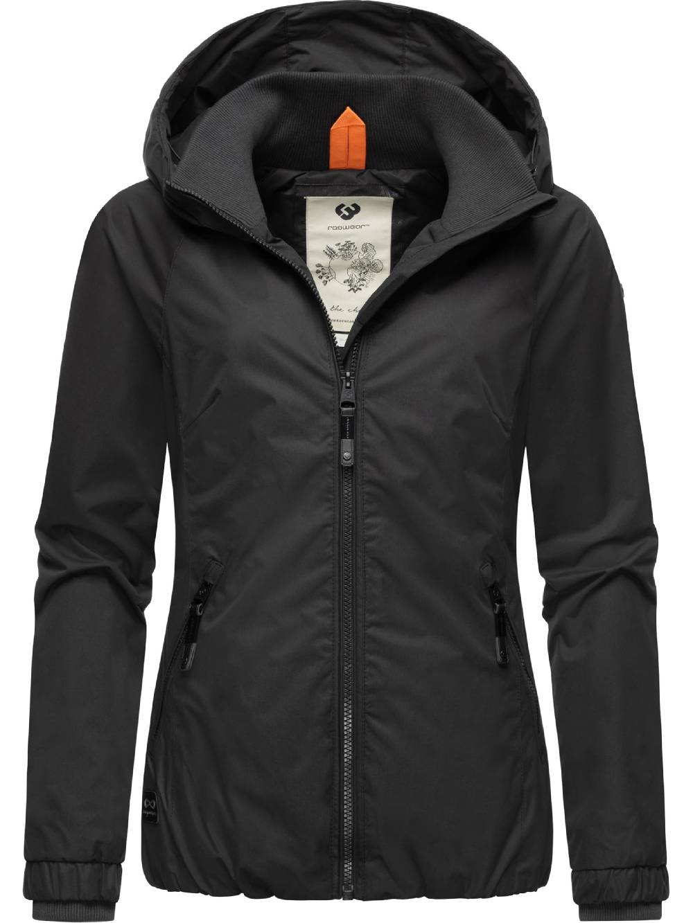 Ragwear Performance Jacket 'Dizzie' in Black Super Sparpreis