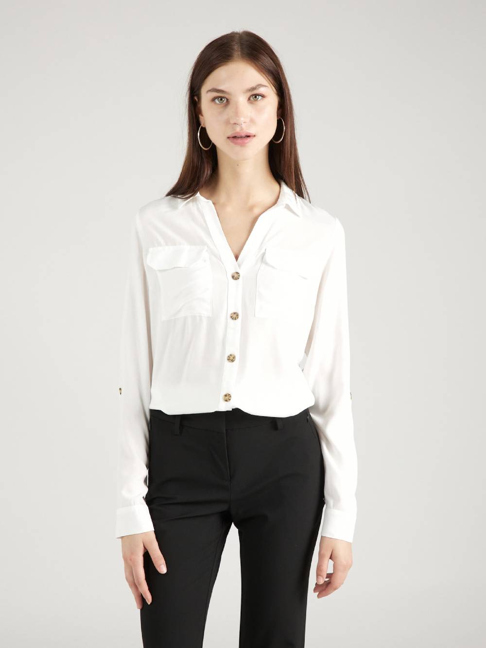 VERO MODA Blouse 'Bumpy' in White zollfrei