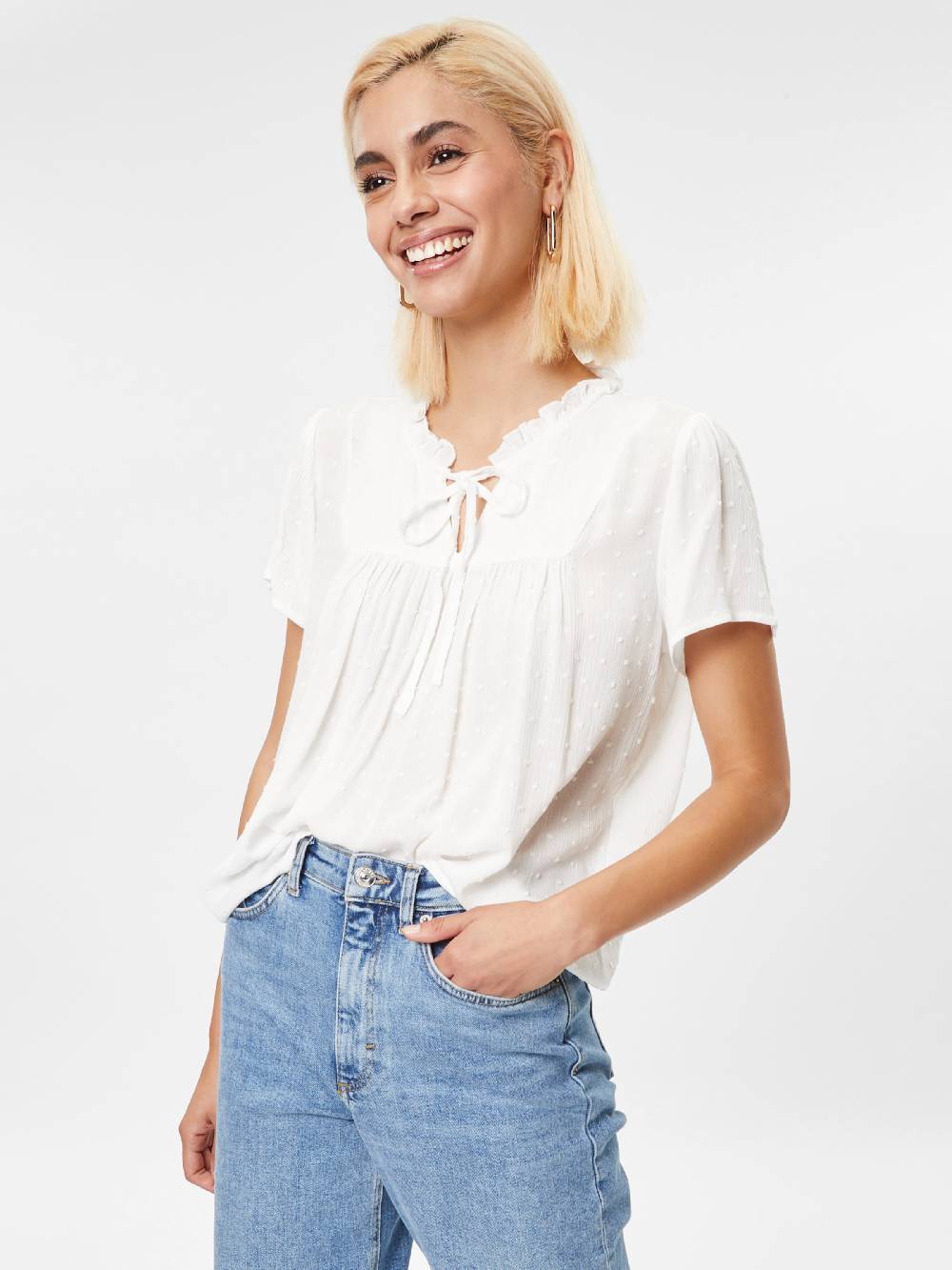 JDY Blouse 'Lima' in Off White Rabatte dieses Monats