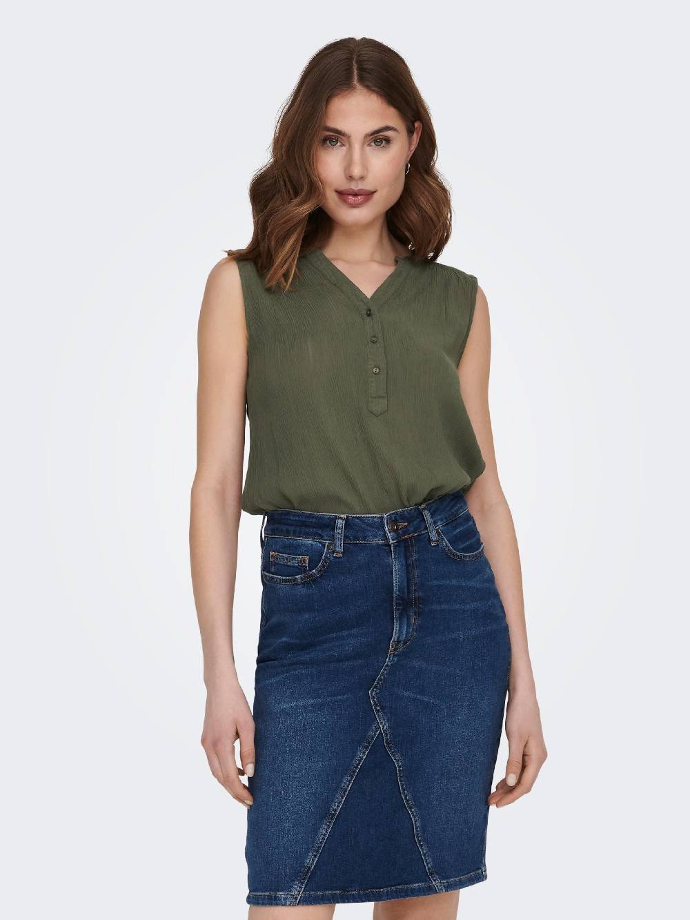 ONLY Blouse 'ONLJette' in Olive 2025