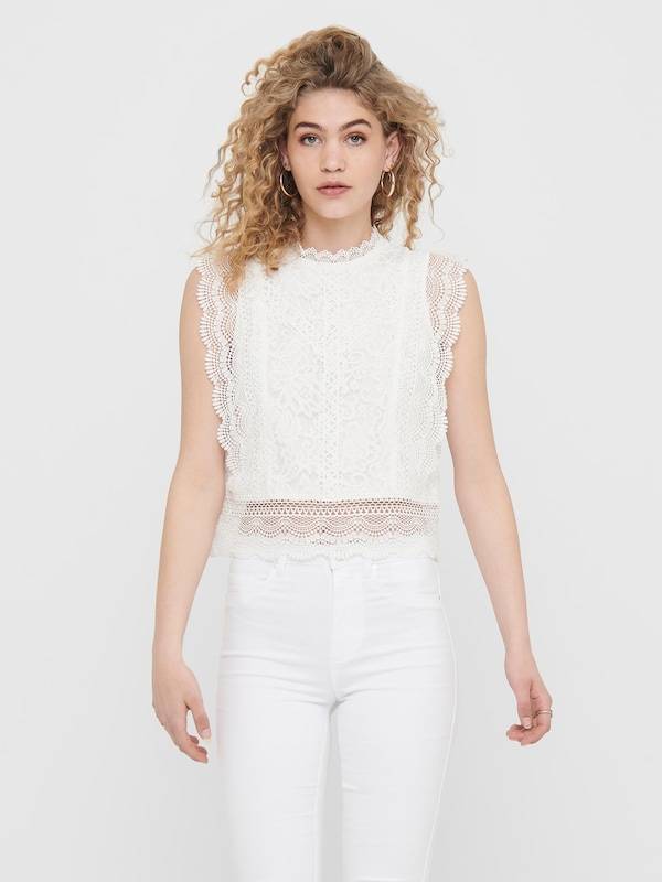 ONLY Blouse 'Karo' in White Online