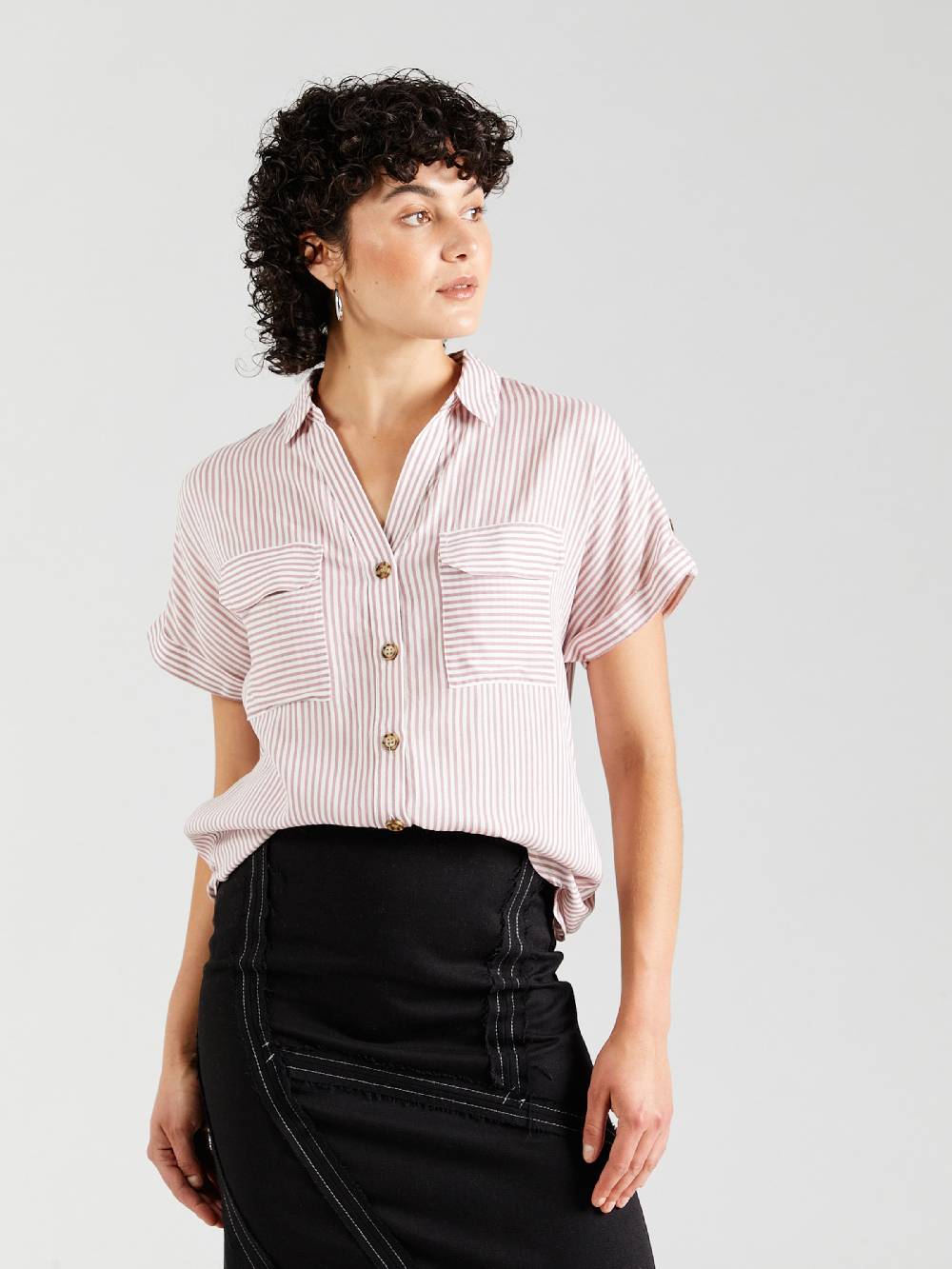 VERO MODA Blouse 'VMBUMPY' in Dusky Pink Verkauf