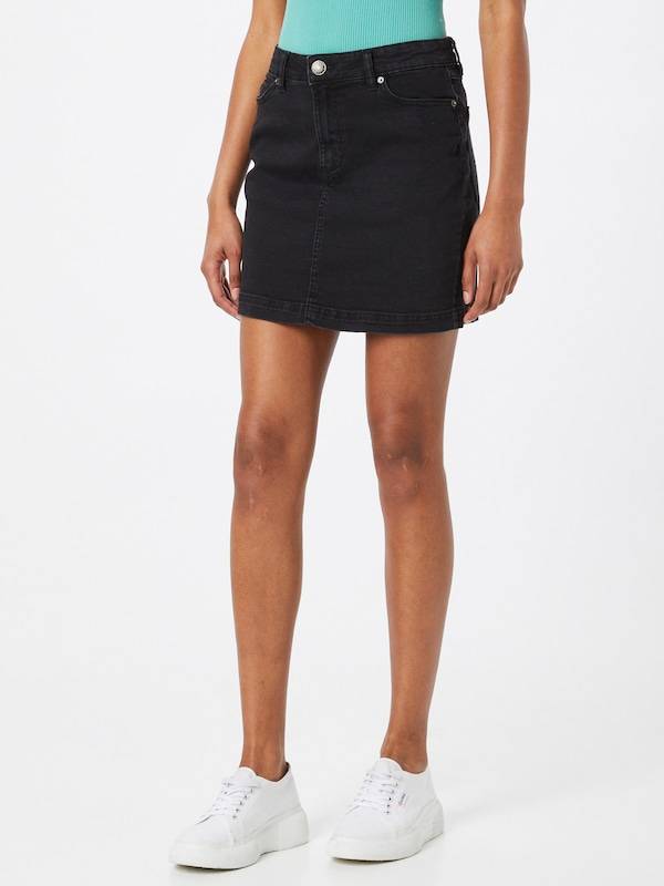 Urban Classics Skirt in Black Denim Günstiger Verkauf