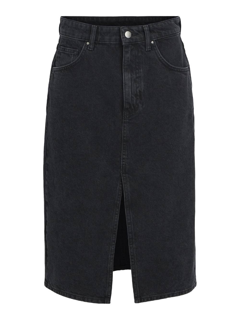 OBJECT Skirt 'Harlow' in Black Denim Rabatt